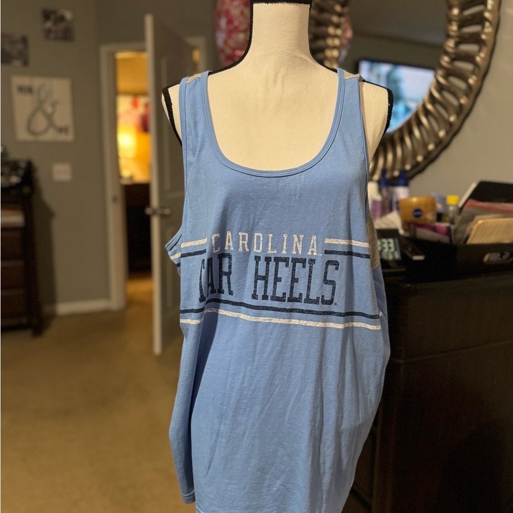 Carolina Tarheels Champion Blue Oversized Sleeveless Tank Top